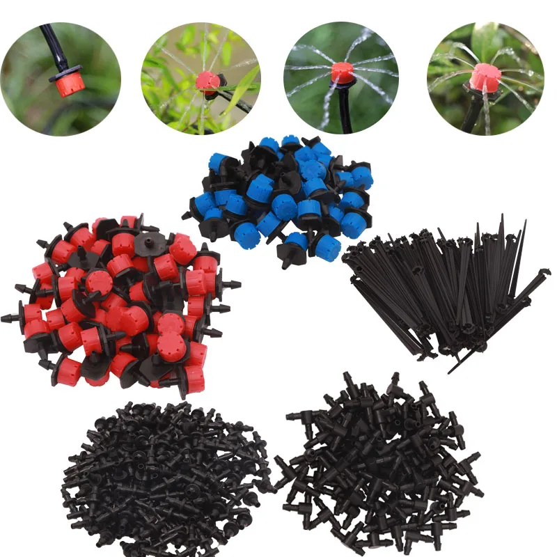 Комплект для капельного орошения PIPEGarden, система охлаждения с микро распылением, шланг 4/7 мм, соединитель тройника с капельницей и автоматическим поливом