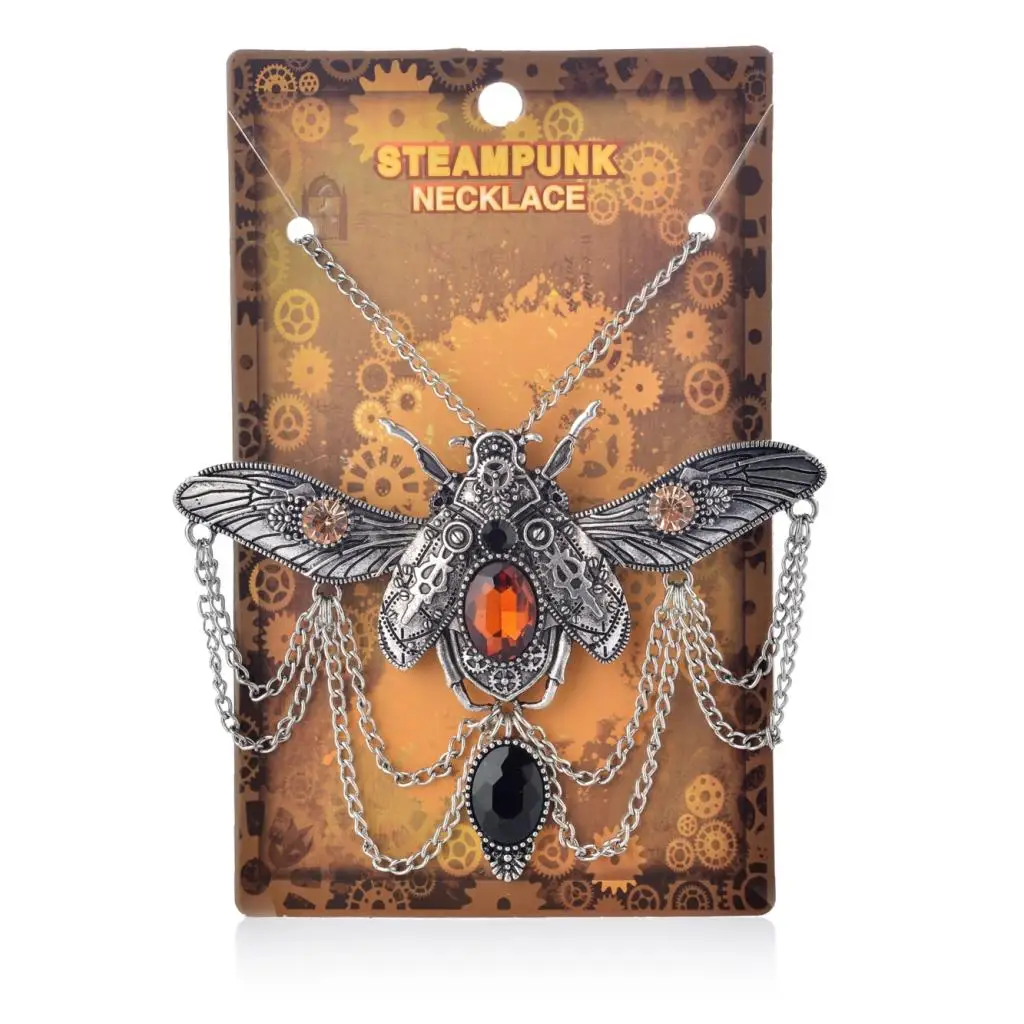 Ожерелье в стиле стимпанк из смолы пчела насекомое механическое с подвеской |
