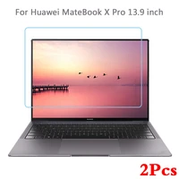 2 pc transparent 9h glass film for huawei matebook x pro 13 9 2019 2020 notebook tempered glass 0 3mm laptop screen protector