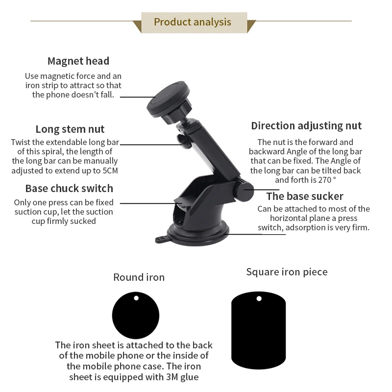 Магнитная приборной панели автомобиля крепление держатель телефона для