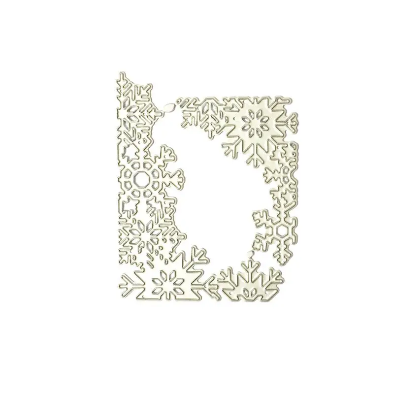 Снежинка границы металла Вырубные штампы Трафаретный Скрапбукинг DIY штамп для