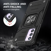 magnetic metal finger ring stand armor shockproof case for samsung galaxy a82 5g soft tpu hrad pc protective cover coque fundas