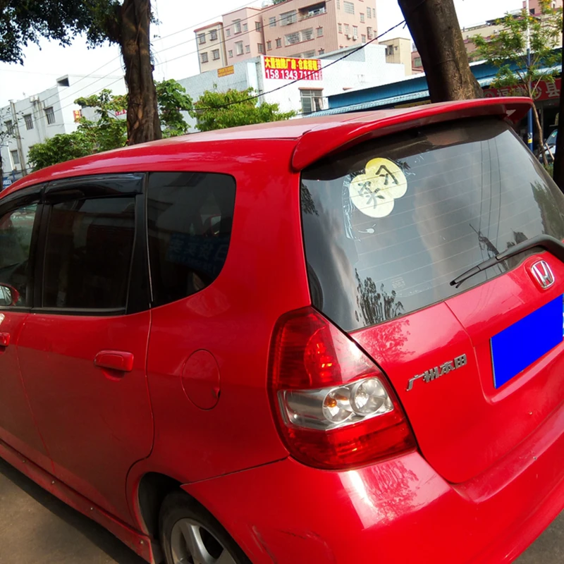 Для Honda Fit спойлер 2004-2007 Премиум абс материал заднее крыло автомобиля праймер цвет