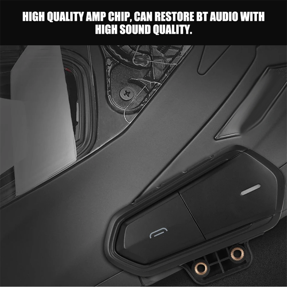 Motorcycle Helmet Stereo Wireless Bluetooth Compatibility 4.1 Headset Motorbike FM Radio Call Earphone Intercom With Microphone
