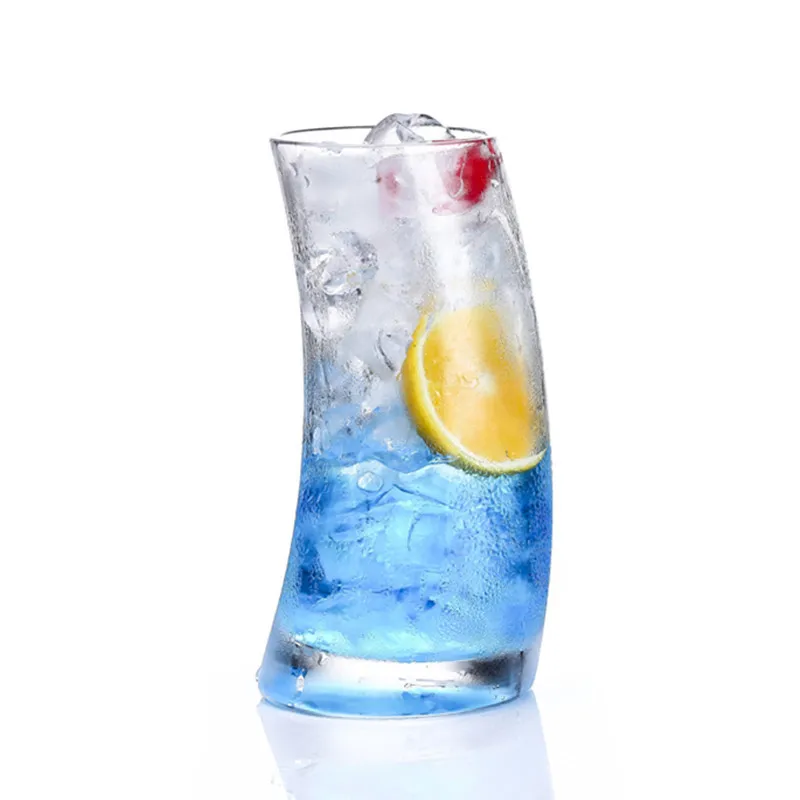 Забавная стеклянная чашка парусник прозрачная винная питьевые бокалы