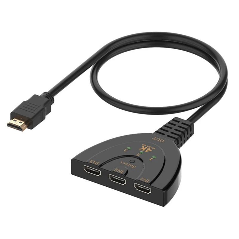 4K x 2K 3D Mini 3 Порты и разъёмы HDMI переключатель с пультом дистанционного управления