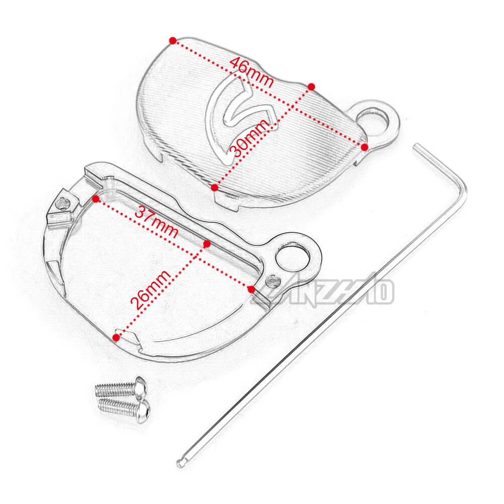 Алюминиевый чехол для ключей от мотоцикла с ЧПУ кожух аксессуары Piaggio Vespa GTS SPRINT