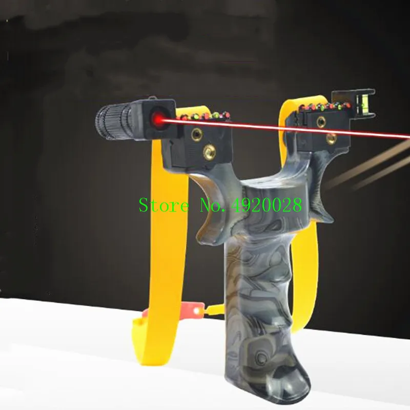 Мощная полимерная Рогатка для охоты стрельбы лазерный прицел слинг взрослых лук