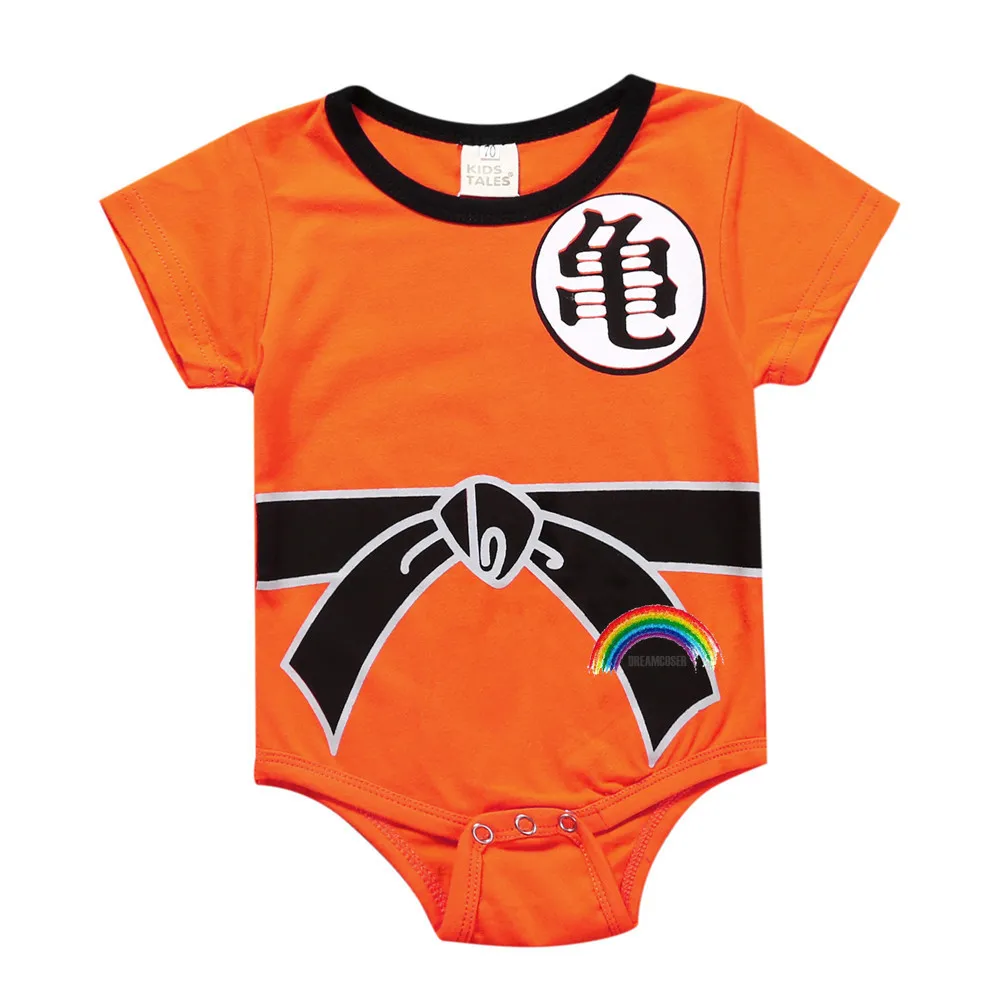 Комбинезоны для новорожденных мальчиков одежда малышей Сон Гоку комбинезон Bebes