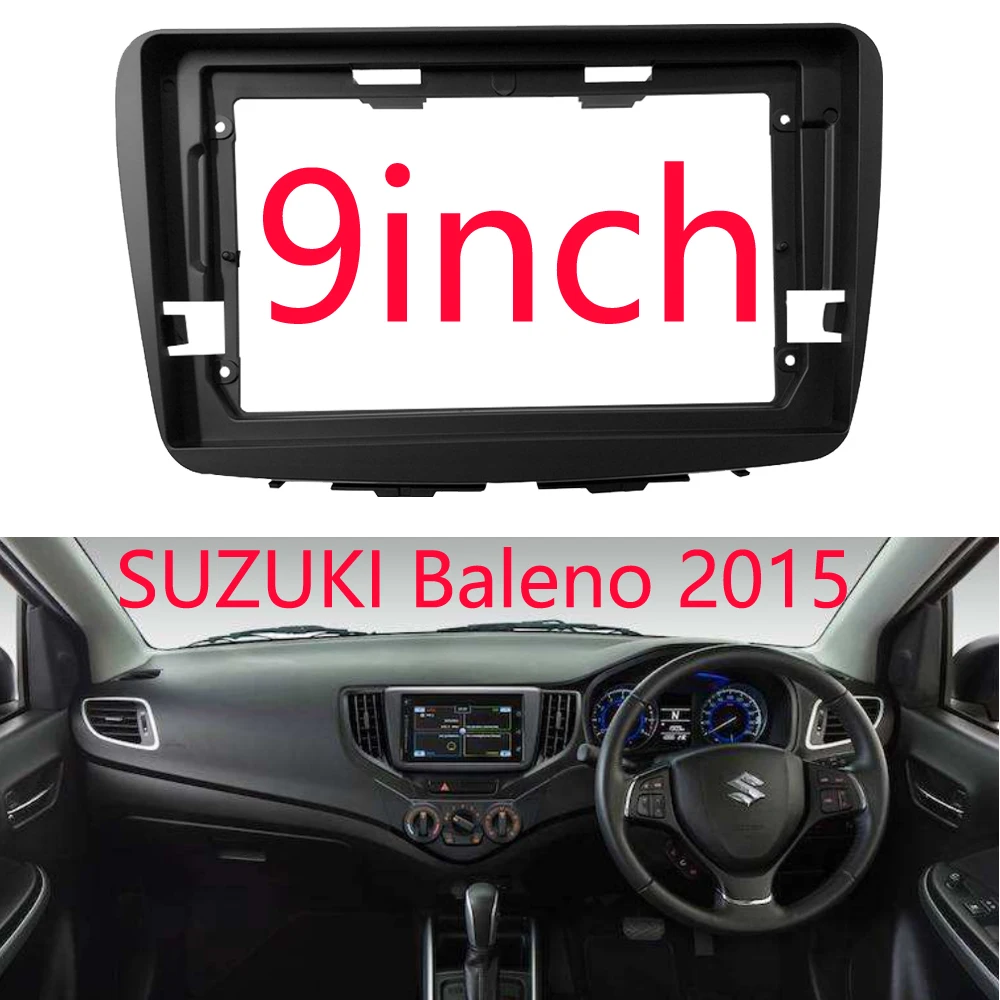

Car Radio Fascia For SUZUKI Baleno 2015+ Auto Stereo ABS Plastic Panel Mounting Bezel Faceplate DVD/CD Audio Dash Frame Kit