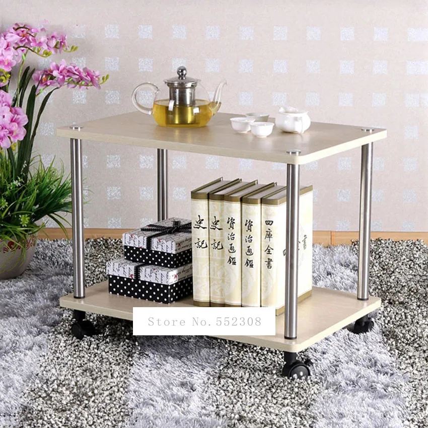 

2 the layers Removable Small Table Apartment Table Creative Living Room Can brake Tea Table Side Table
