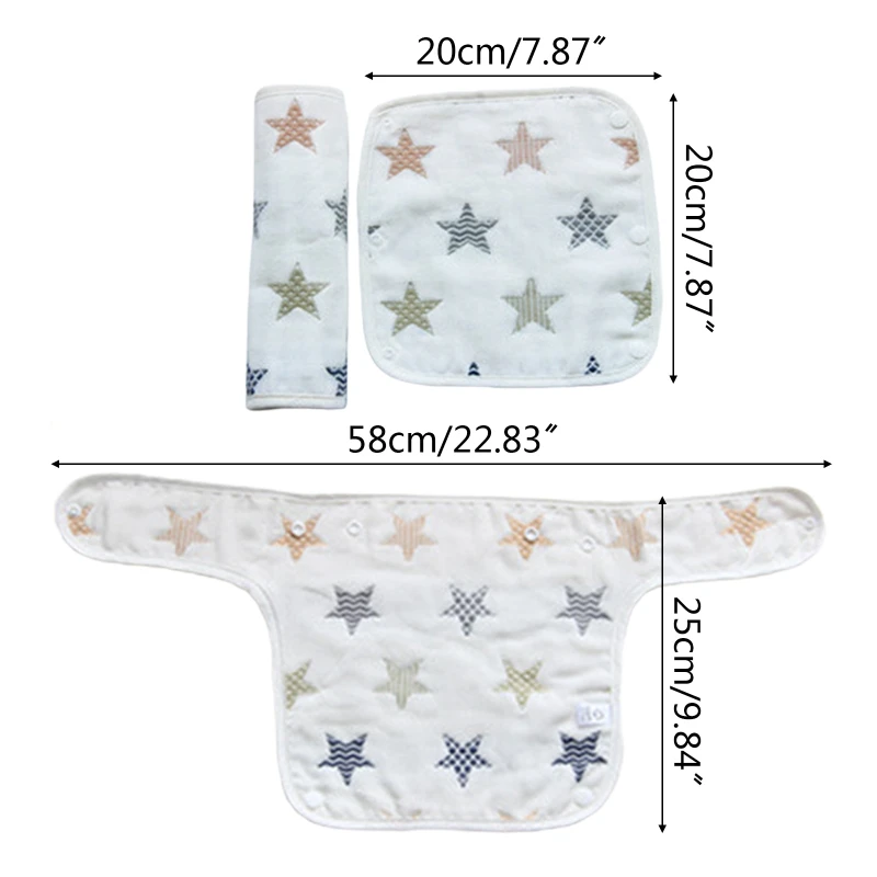 

Baby Bib Waist Stool Carrier Protective Cover Saliva Towel Feeding Burp Cloth