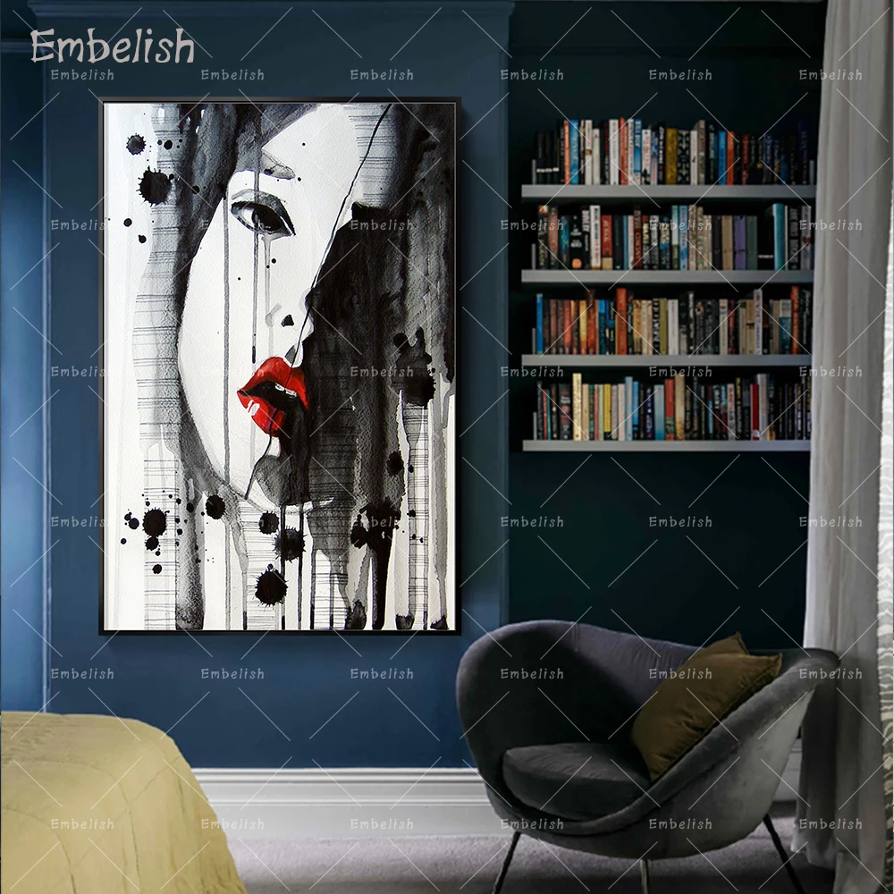 

Embelish 1 Pieces Portrait Of Sexy Girl HD Print On Canvas Paintings For Living Room Modern Home Decor Wall Art Pictures Artwork