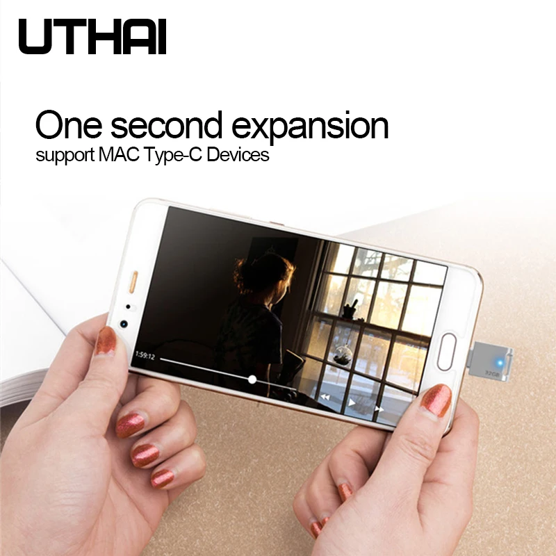 Флэш-накопитель UTHAI C12 Type-C OTG USB3.0 флэш-накопитель для смартфона мини Usb-карта
