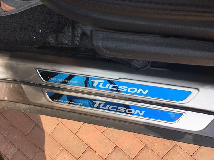 Высококачественная Накладка на порог из нержавеющей стали приветственная