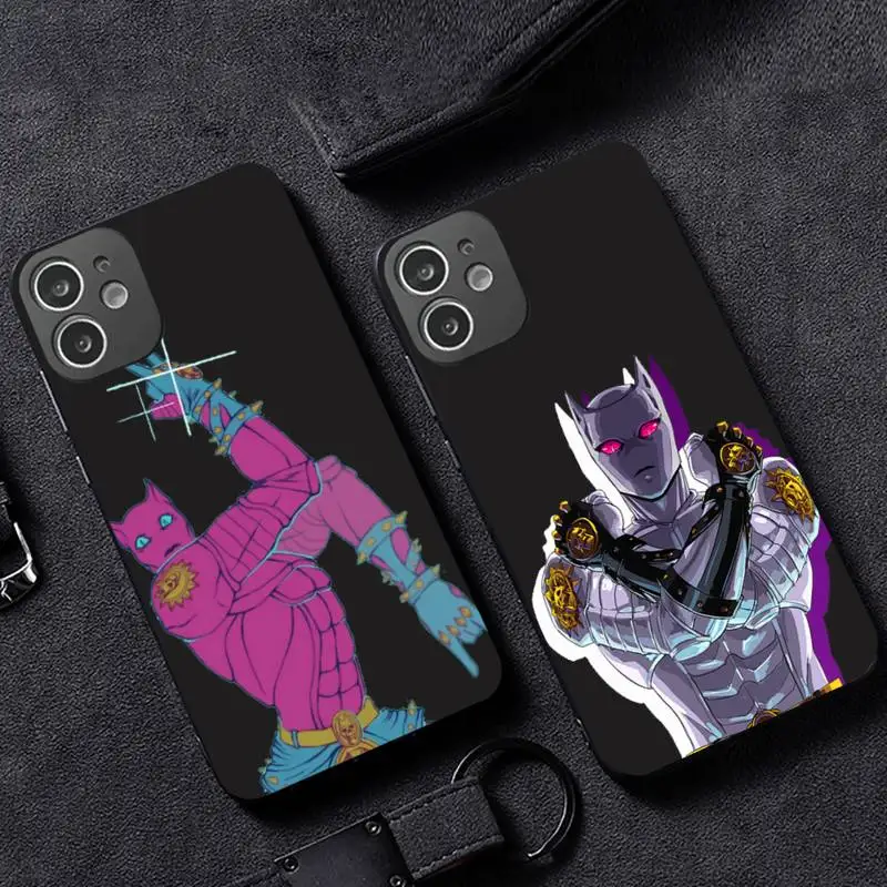 

Anime JoJo Killer Queen Phone Case for iPhone 12 11 mini pro XS MAX XR 8 7 6 6S Plus X 5S SE 2020