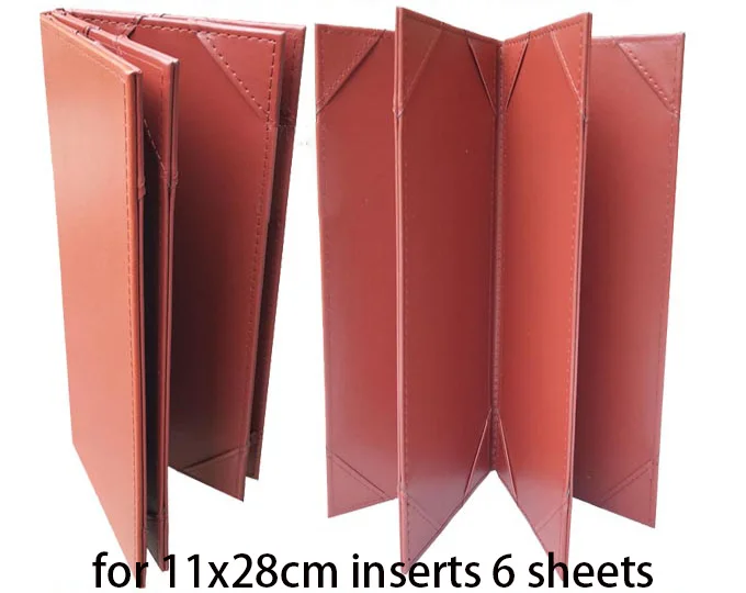 Папка с прайс-листами для ресторанов отелей баров вставок 11x28 см и A4 Панель меню |