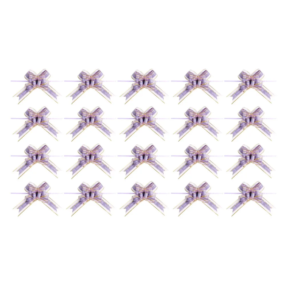 

20Pcs Delicate Gift Bows Valentine's Day Flower Present Box Ornaments