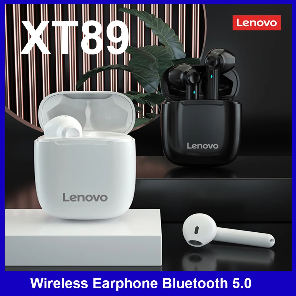 Беспроводные наушники Lenovo XT89 Bluetooth 5 0 водонепроницаемая сенсорная гарнитура HiFi