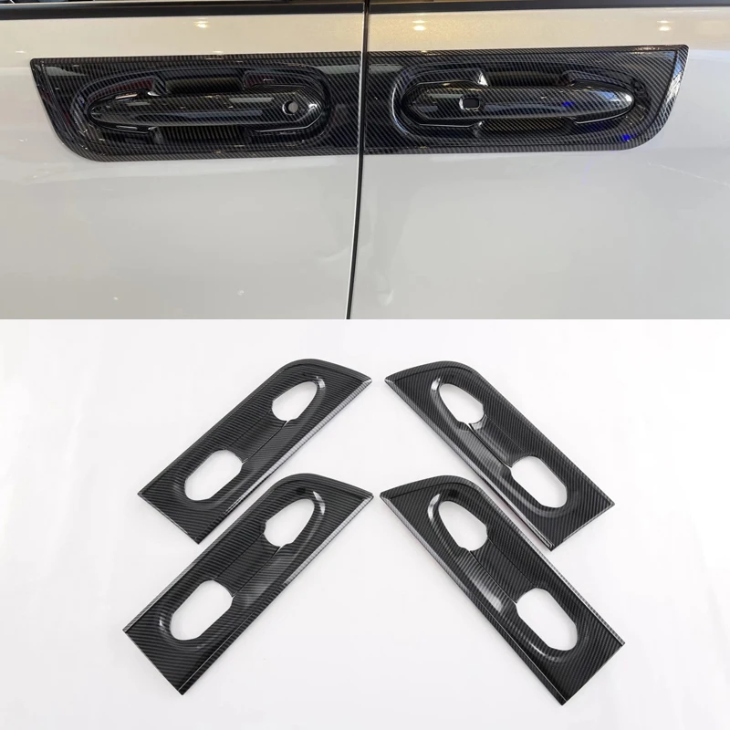 

For Toyota Sienna 2022 8PCS Car Door Handle Bowl Protector Cover Trim Carbon Fiber ABS Car Styling Accessories