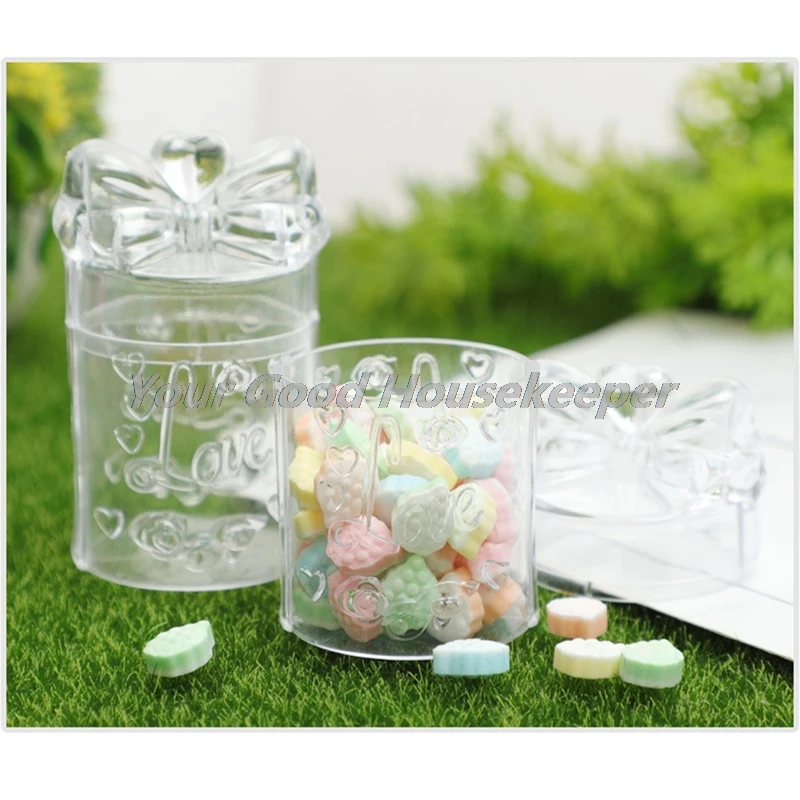 

Transparent square plastic packaging jewelry candy storage box food grade