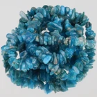 ААА 5-8 мм природной произвольной формы чипсы бусины гравий Синий Апатит неправильной формы бусины для самостоятельного изготовления ювелирных изделий браслет аксессуары 33