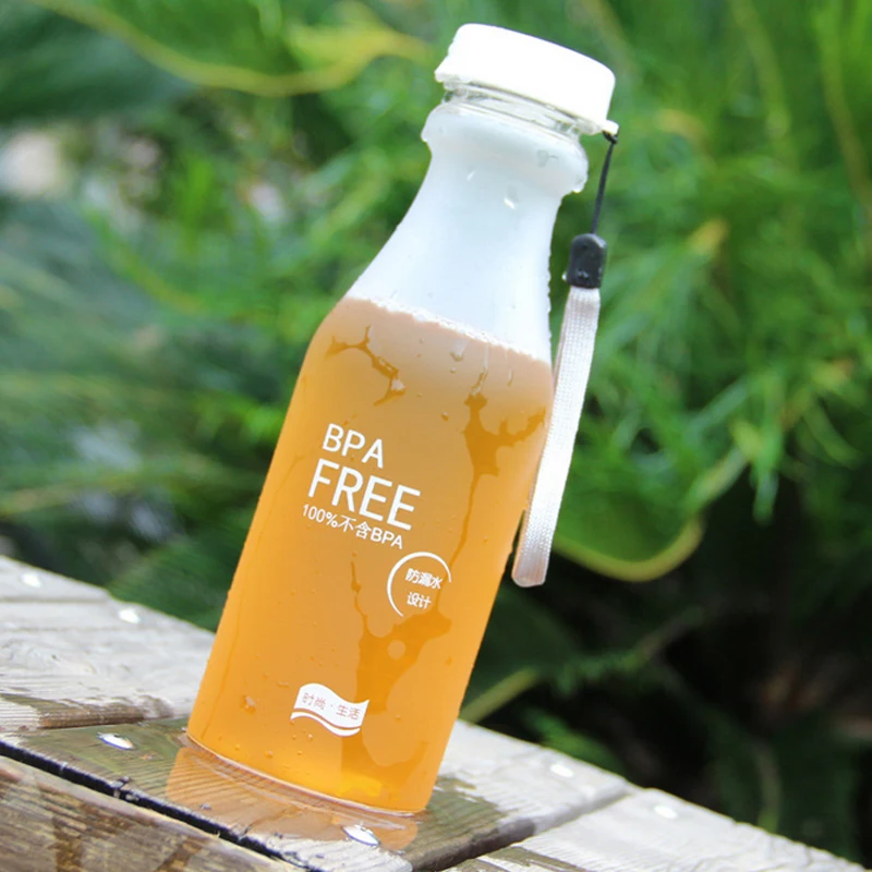 Портативная Прозрачная Матовая бутылка для воды конфетный Небьющийся