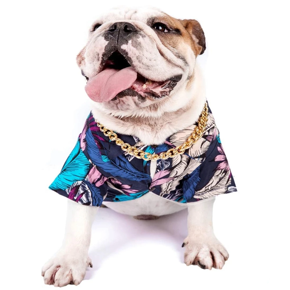 

Plastic Punk Silvery/Golden Dogs Chain Collar Pet Jewelry Photo Props Dog Accessories