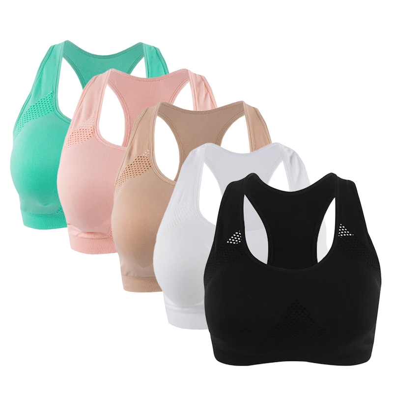 Спортивный бюстгальтер для женщин размера плюс XXL впитывающий пот йоги дышащий