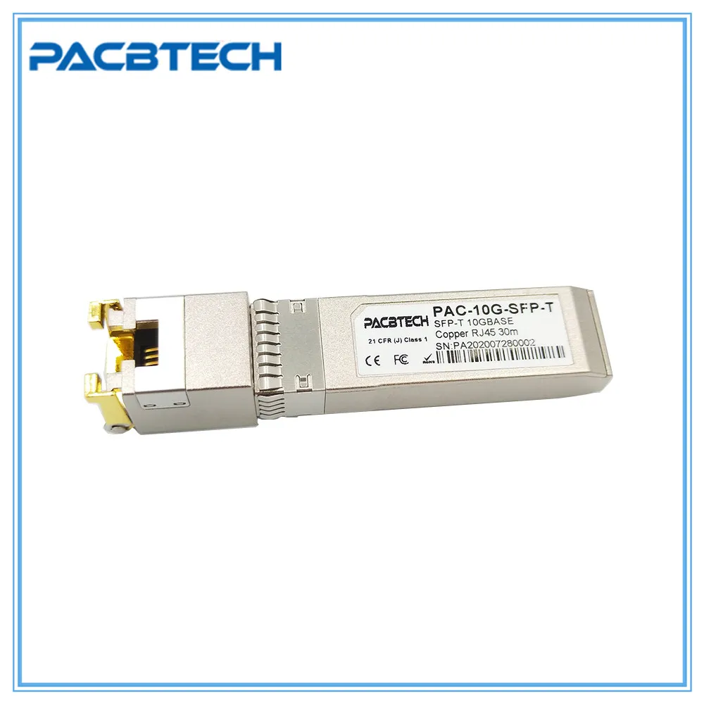 10G RJ45 медный SFP модуль 10GBase-Tx Ethernet оптоволоконный FTTH совместимый с переключателем
