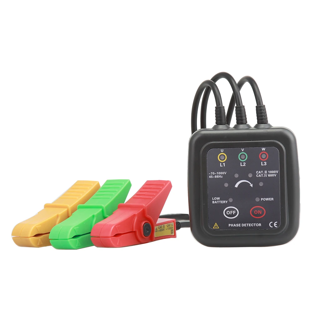 Цифровой светодиодный дисплей 3-фазный измеритель последовательности фаз