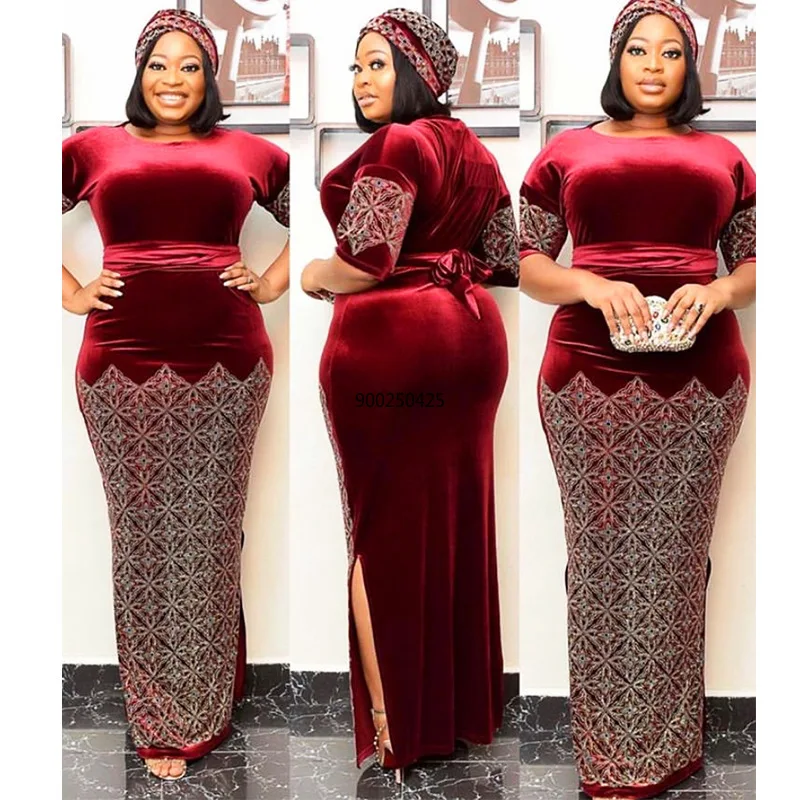 Весна Осень 2021 африканская одежда мусульманское длинное платье макси