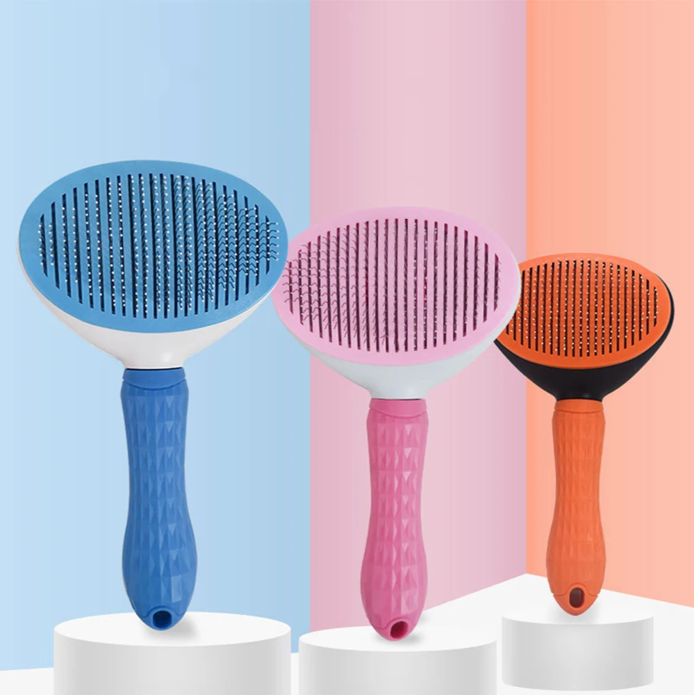 

New Design Comb Dog Hair Removal Grooming Cats Pet Products Cat Flea Comb Pet Comb For Toll Automatic Hair Brush Trimmer Dla Psa