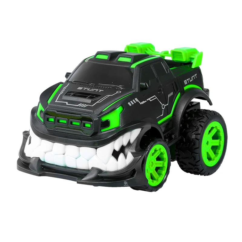 GREEN RC автомобиль трюк автомобиль 360 вращается и переворачивается гоночный автомобиль дистанционного управления для детей подарок на день рождения светильник на радиоуправлении светодиодные машины для детей - Цвет: GREEN
