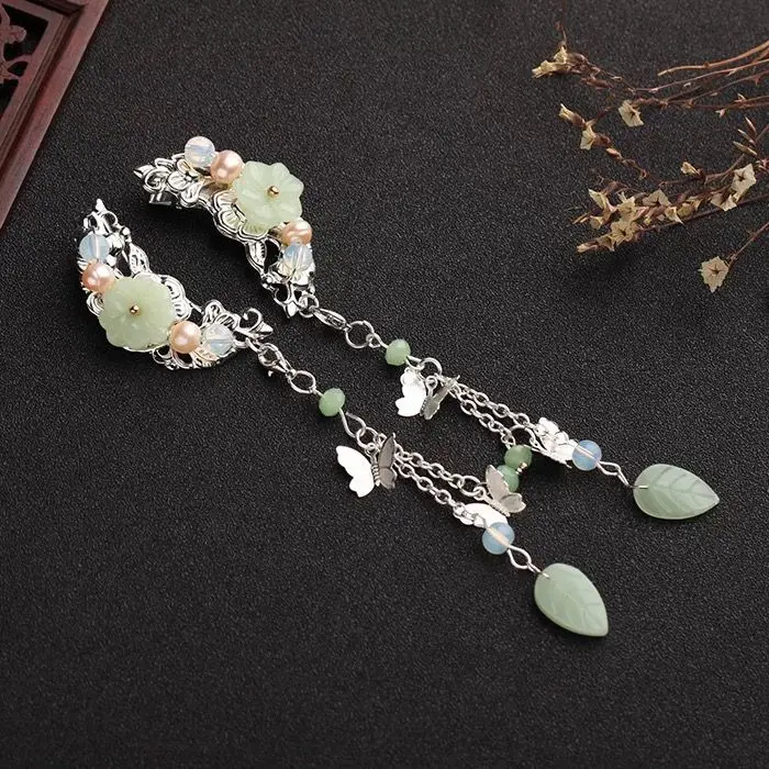 Hanfu заслужить роль пыли кисточкой шпилька антикварная Красивая Лолита представление COS классические аксессуары для волос - Цвет: a pair hairpin