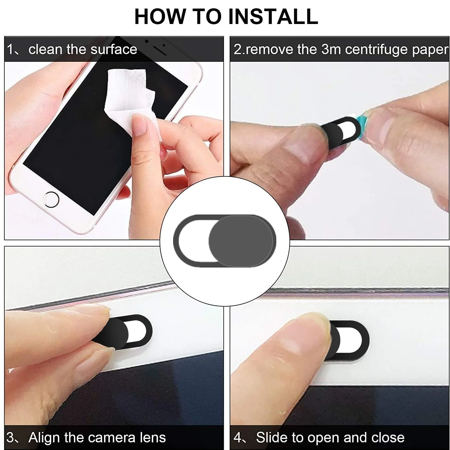 Крышка BSLIUFANG для веб-камеры универсальная крышка телефона антишпионская камеры