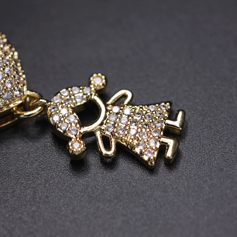 Ожерелье с кулоном в виде сердца для мальчиков и девочек цепочка золотого цвета