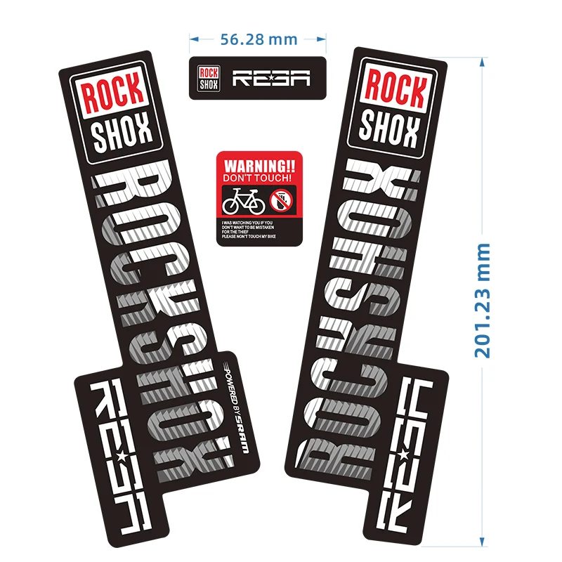 Rockshox REBA наклейки на вилке для горного велосипеда передняя вилка 2020|Наклейки