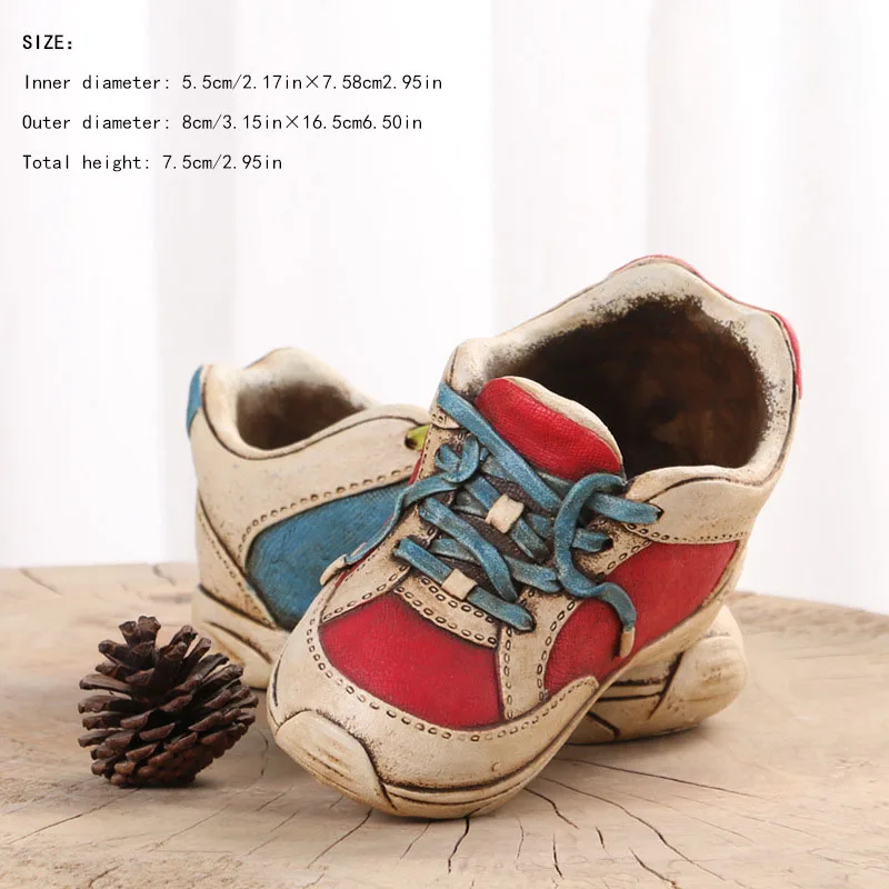 Творческий Простой моделирование обувь с высоким берцем суккулентные цветочные