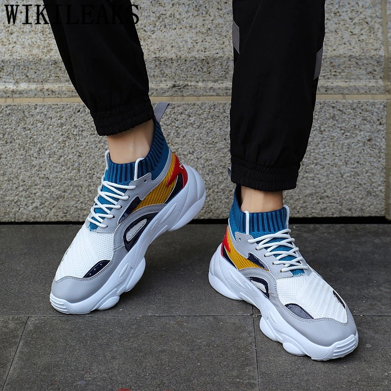 

Sock Shoes Hip Hop Shoes High Top Sneakers Fashion Shoes Platform Sneakers Men Breathable Chunky Sneakers Zapatos De Hombre Buty