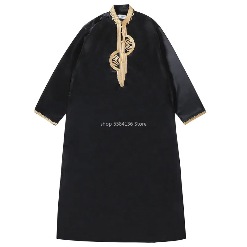 Islamic Clothing Men Muslim Robe Arab Thobe Ramadan Costumes Arabic Pakistan Saudi Arabia Abaya Dubai Full Sleeve Kaftan Jubba