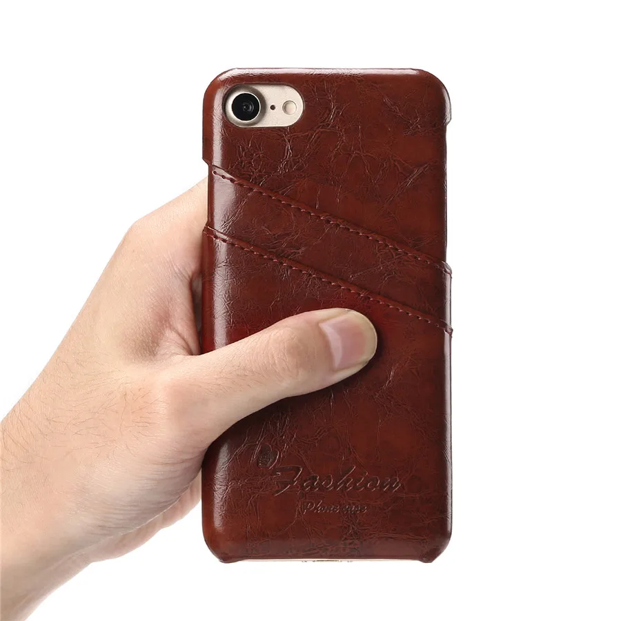 Genuine Real Leather For iPhone 7 Case XS Max X XR Retro Vintage Back Cover 8 6 6s Plus 5 5s SE Phone Bag Cases | Мобильные телефоны