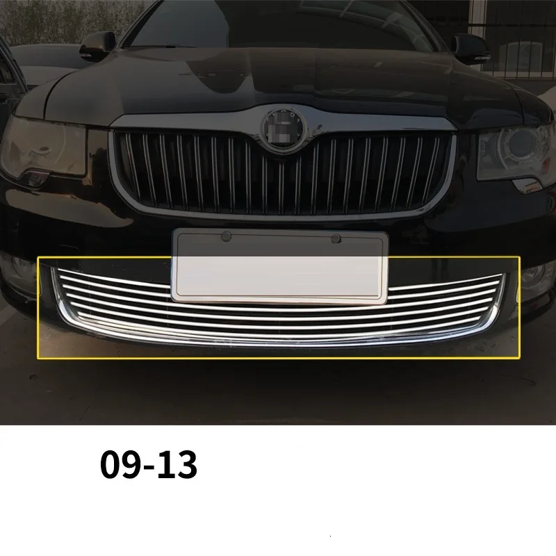 Обновленный стиль наружные автомобильные молдинги украшения автомобил автомобильные аксессуары гоночный гриль 09 10 11 12 13 для Skoda Superb