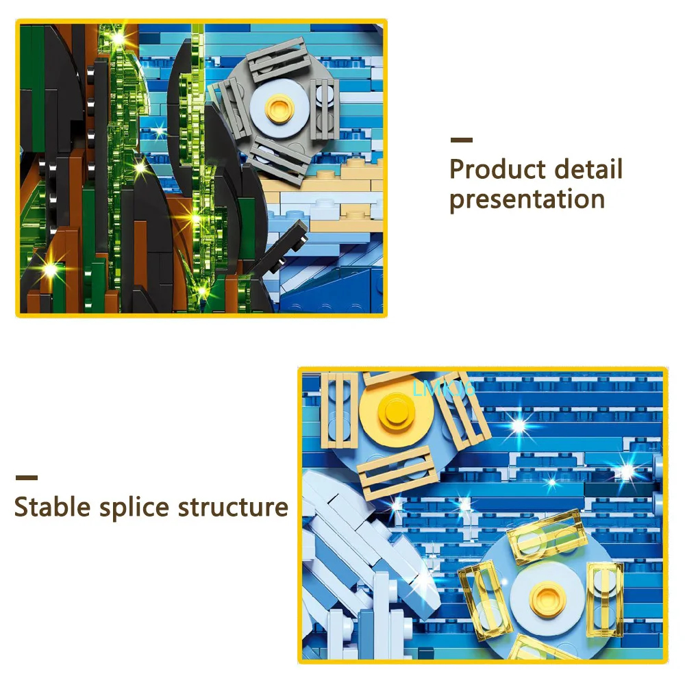 

DIY StarryING Pixel Painting World Masterpiece Building Block Art Mosaic Painting Decorative Creative Bricks Kids Toys gifts