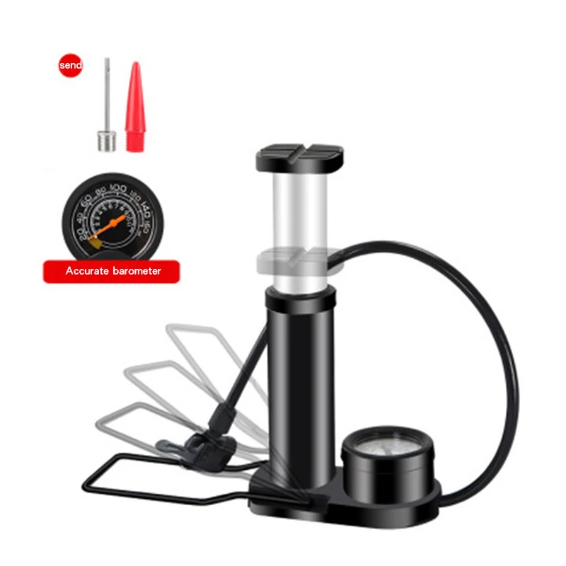 4 цвета алюминиевый сплав Велосипедные насосы с манометром ножная педаль