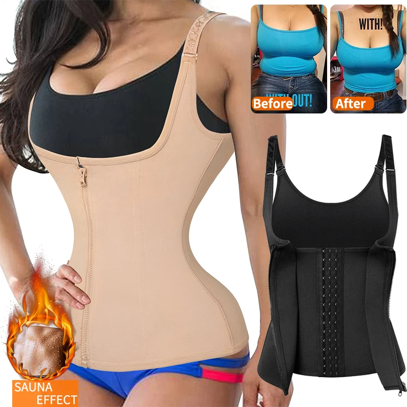 

Women's Body Shapewear Waist Sauna Corsets Top Waist Trainer Body Shaper Modeling Strap Reductive Girdle Slimming Underwear