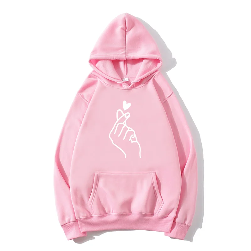Women autumn Sweatshirt print Than Heart Students Loose Leisure Sports Hoodie Lovers Long sleeve Couple Sweatshirts S-3XL