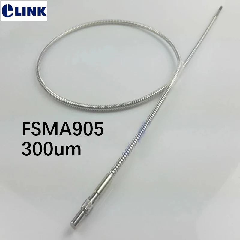 

FSMA905-FSMA905 300um UV-VIS fiber patch cord stainless armored cable 1m 1.5m 2m 3m 5m 10m 1000um metal ferrule free shipping