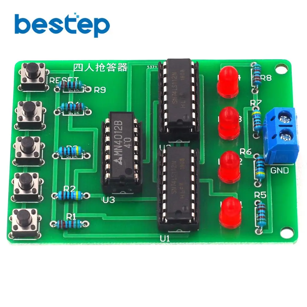 Набор для сборки четырех человек 4 канальная печатная плата обучения сварке