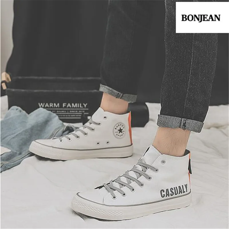 Мужская обувь с высоким берцем оранжевая парусиновая оранжевого цвета